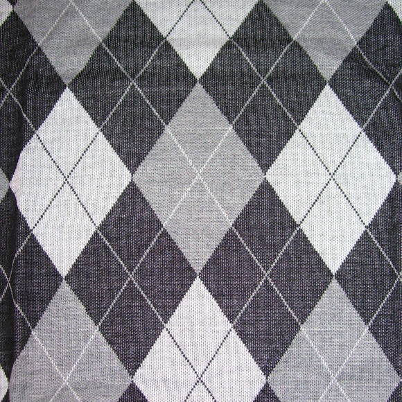 2X Mens V Neck Black Argyle Sweater Vest 2XL XXL - Picture 5 of 5